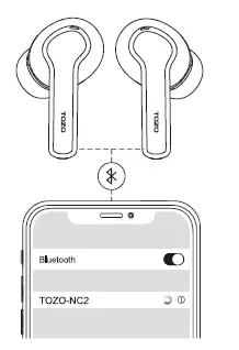 TOZO-NC2-Hybrid-Active-Noise-Cancelling-Wireless-Earbuds-in-Ear-Detection-Headphones-fig-8