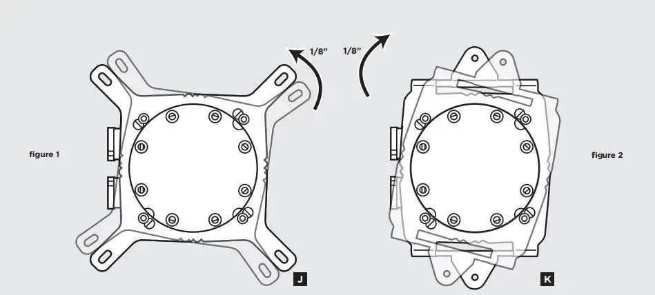 CORSAIR High Performance 120MM Liquid CPU Cooler User Guide - 1 Installing the AMD Mounting Bracket
