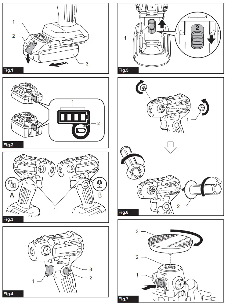 makita DPV300 Cordless Sander Polisher - figure 1
