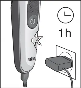 BRAUN Type 5542 Beard Trimmer Charge 1
