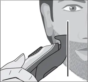 BRAUN Type 5542 Beard Trimmer Use 4