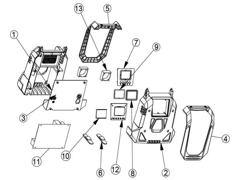 Clarke IBC40 Intelligent Battery Charger or Maintainer - COMPONENT PARTS