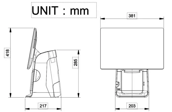 Citaq T80 PLUS POS SYSTEM - figure 2