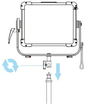 GVM YU200R Bi Color Studio Softlight LED Panel - INSTALLATION METHOD 1