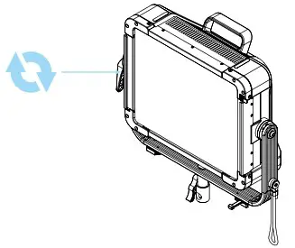 GVM YU200R Bi Color Studio Softlight LED Panel - INSTALLATION METHOD 2