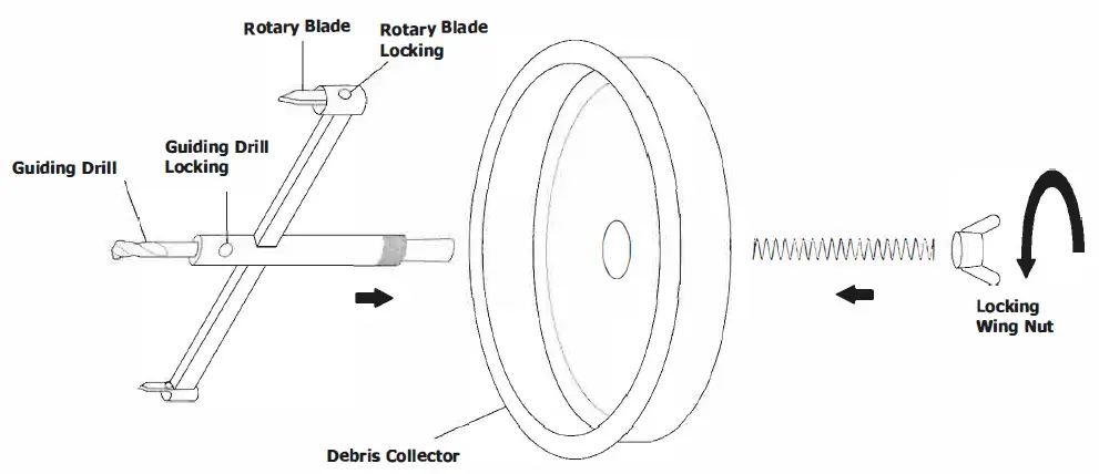 TV-Audio-AC300-CEILING-HOLE-CUTTER-WITH-DEBRIS-COLLECTOR-fig-1