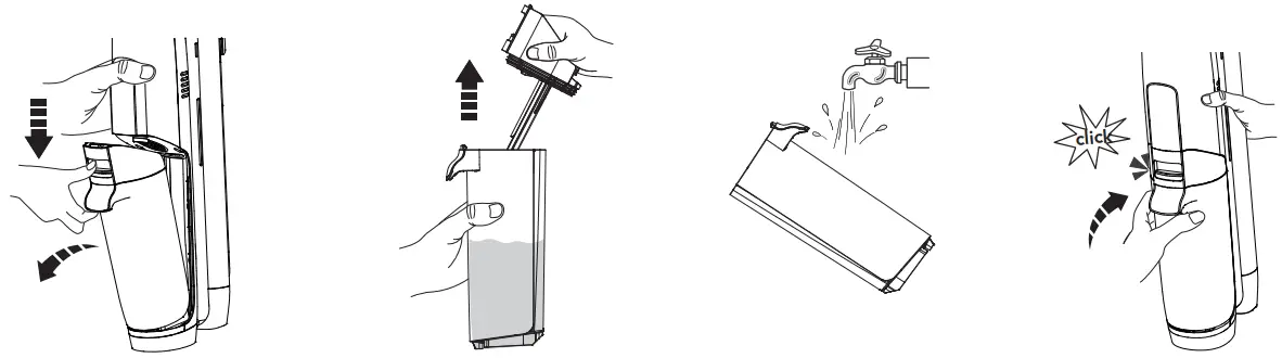 Tineco S5 Smart Vacuum Washer with Steam - Dirty Water Tank