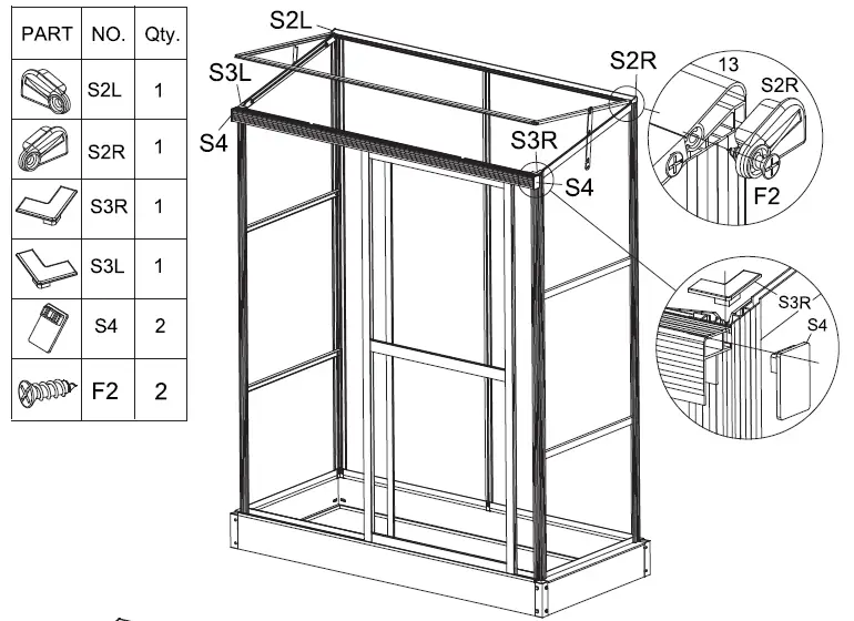 OUTSUNNY-845-329-Aluminum-Sliver-3-Tier-Greenhouse-21