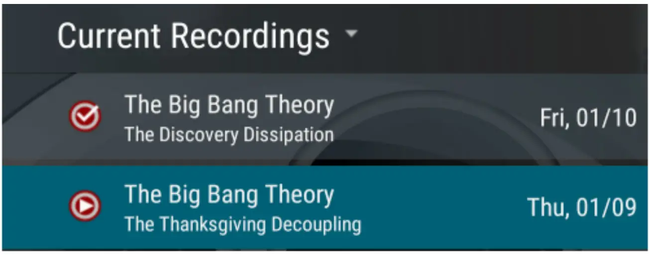 Managing Your Recordings