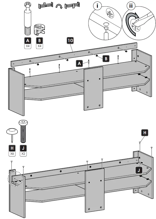 AVF AVCA180RGREA Calibre TV Stand-FIG10