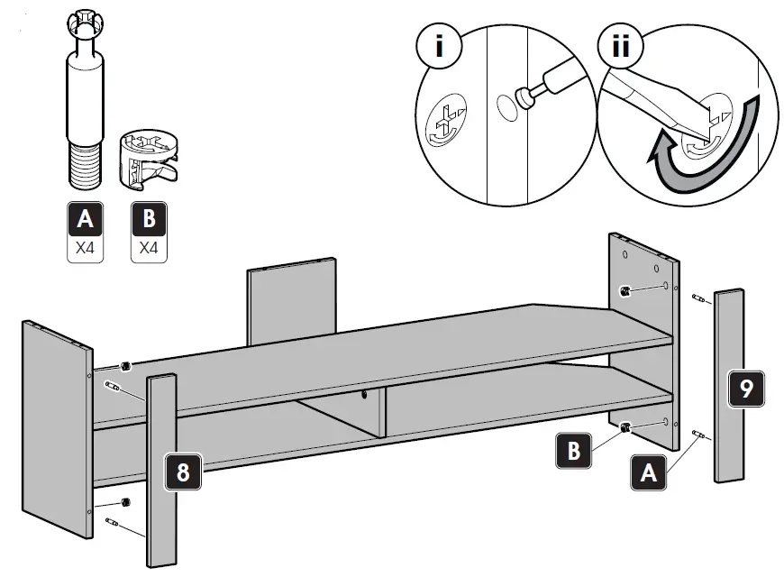 AVF AVCA180RGREA Calibre TV Stand-FIG9