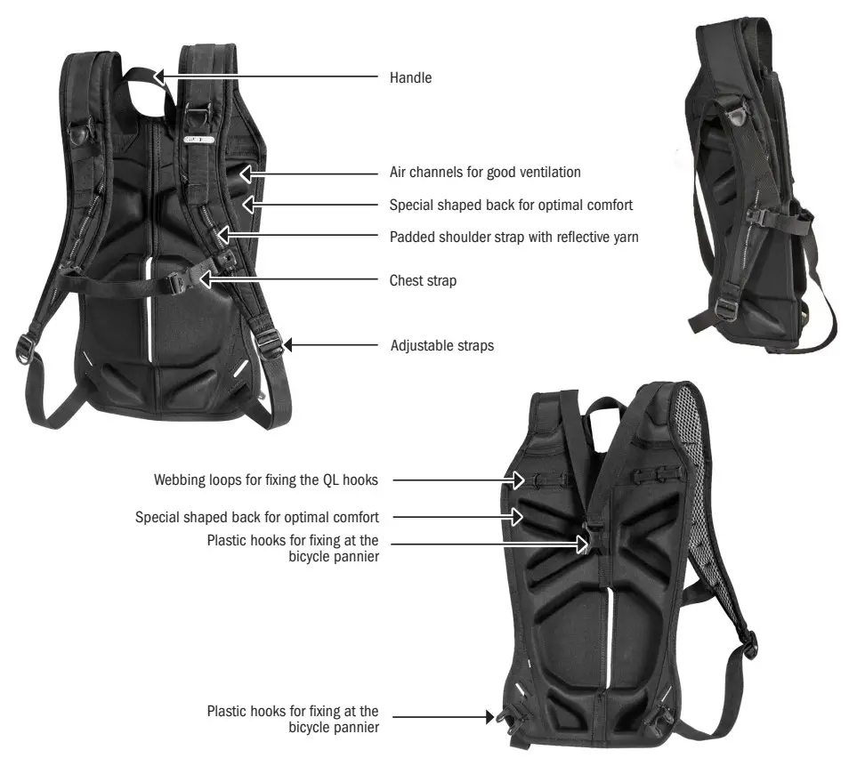 ORTLIEB Carrying System Bike Pannier Carrying System