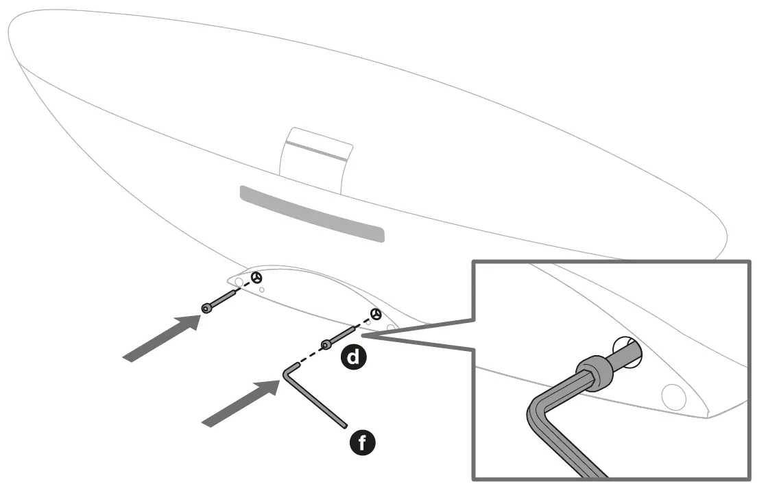 Bowers Wilkins 749ZPWLBKT Zeppelin Wall Bracket 10