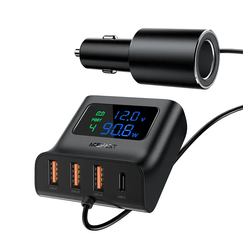 ACEFAST-B8-Digital-Display-Car-HUB-Charger-PRODUCT-IMAGE