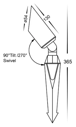 HAVIT Lighting HV1458T Shawl Garden Spike Light-FIG2