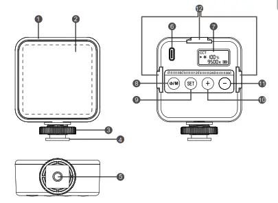 YONGNUO YN60RGB RGB Video LED Light - PART NAME
