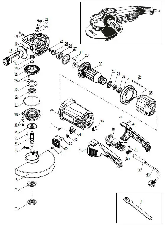 TOTAL-TG1252306-2400W-Electric-Grinder-13