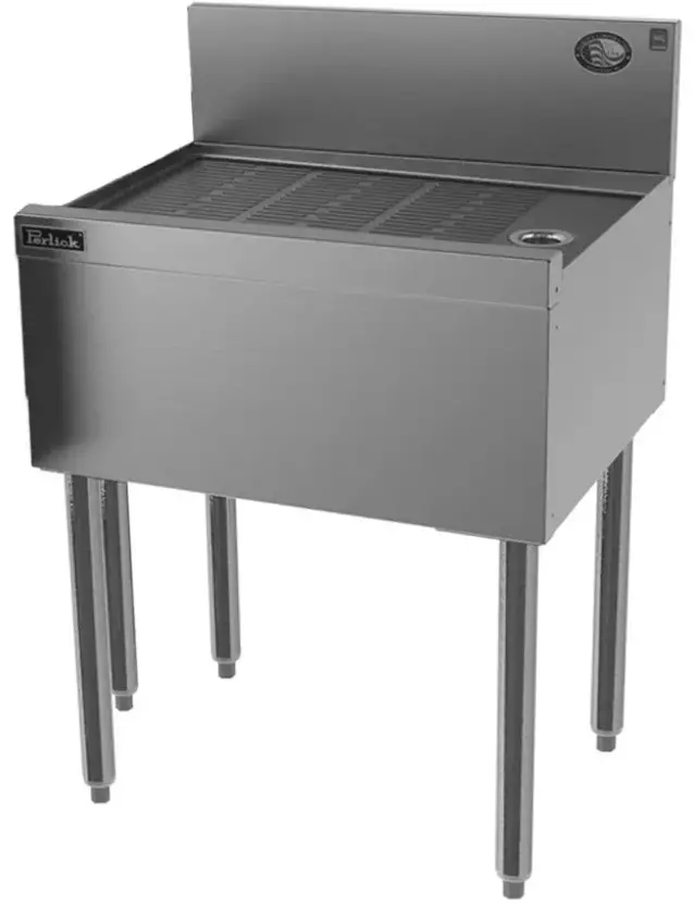 Perlick-TS24-STK-TS-Series-24-Inch-Wide-Freestanding-Stainless-Steel-Underbar-Drainboard-Unit-product