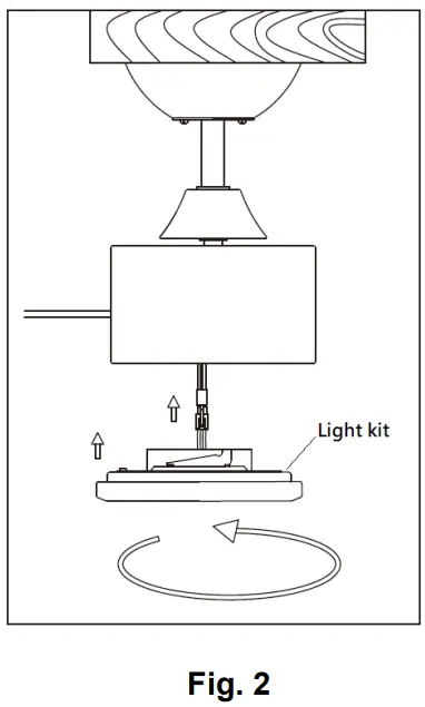 Lucci fini 21064301 Airfusion Climate Iii Fan Light Kit - Fig. 2