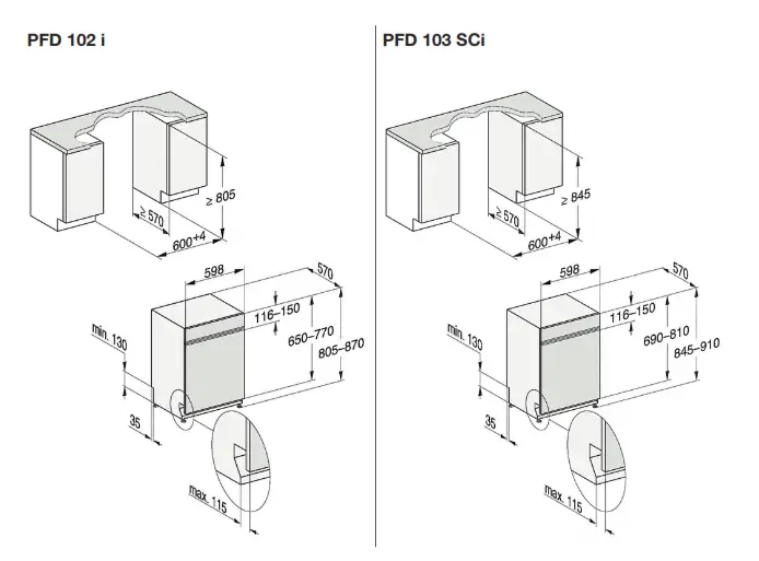 Miele PFD 102 i Stainless Steel Dishwasher
