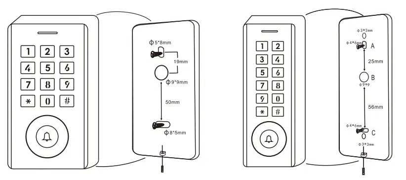 TELRAN 560918 Easy Keypad with Outdoor Doorbell 3