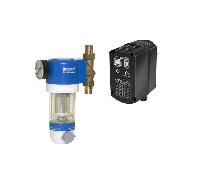 Honeywell F74c Reverse Rinsing Filter Mc876 Automatic Backwash Controls Installation Guide