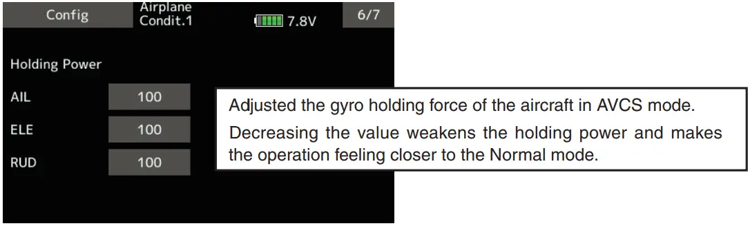 Futaba T16IZ Software Update Changes - Setting parameters