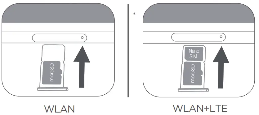 motorola Moto Tab G70 LTE Smart Tablet - cards