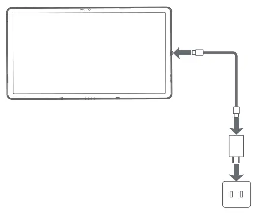 motorola Moto Tab G70 LTE Smart Tablet - power