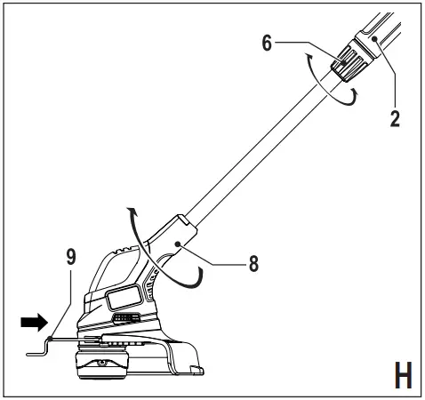 BLACK DECKER GLC1423L 14.4v Cordless Telescopic Grass Trimmer 230mm-fig10