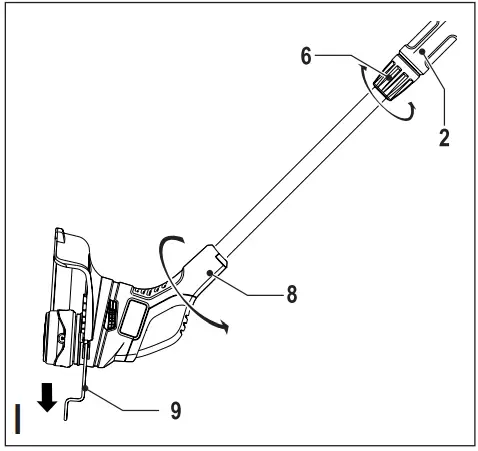 BLACK DECKER GLC1423L 14.4v Cordless Telescopic Grass Trimmer 230mm-fig11