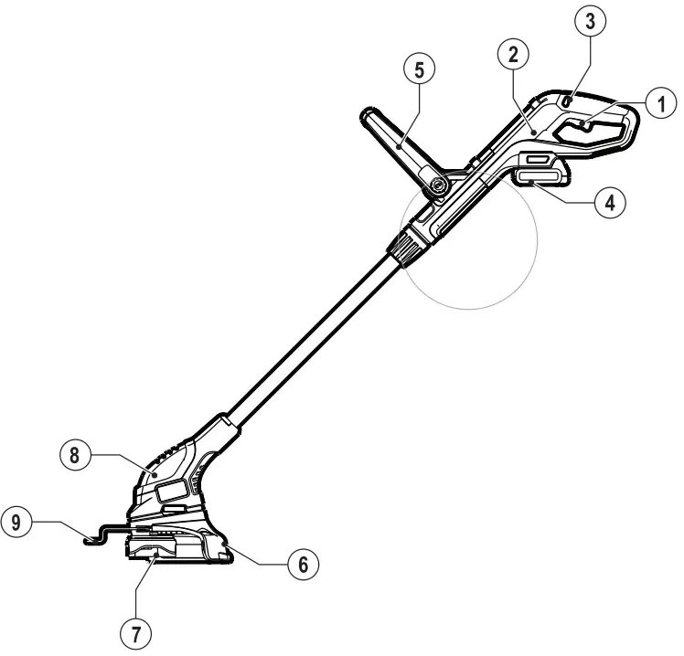 BLACK DECKER GLC1423L 14.4v Cordless Telescopic Grass Trimmer 230mm-fig2