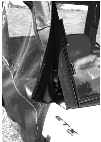 FALCON RIDGE PO-14MIDRANGER-SDK01 Polaris Ranger Mid Size 2014-18 with Lock n' Ride frame Soft Door Kit-fig2