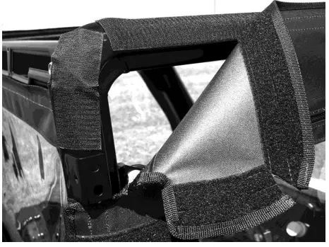 FALCON RIDGE PO-14MIDRANGER-SDK01 Polaris Ranger Mid Size 2014-18 with Lock n' Ride frame Soft Door Kit-fig4