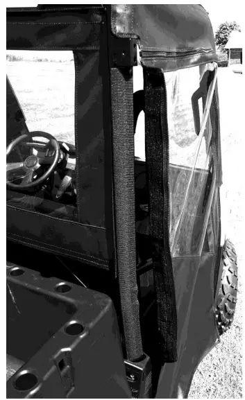 FALCON RIDGE PO-14MIDRANGER-SDK01 Polaris Ranger Mid Size 2014-18 with Lock n' Ride frame Soft Door Kit-fig5