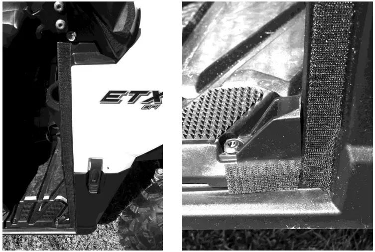 FALCON RIDGE PO-14MIDRANGER-SDK01 Polaris Ranger Mid Size 2014-18 with Lock n' Ride frame Soft Door Kit-fig6