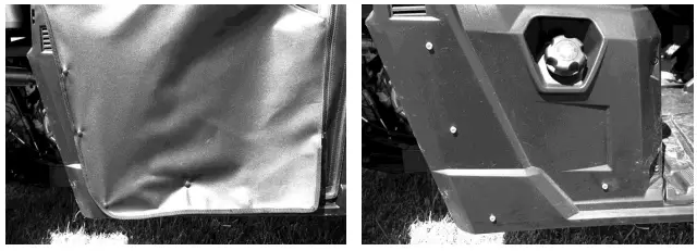 FALCON RIDGE PO-14MIDRANGER-SDK01 Polaris Ranger Mid Size 2014-18 with Lock n' Ride frame Soft Door Kit-fig8