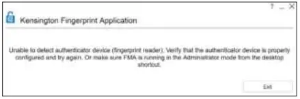 Kensington Windows Fingerprint Provisioning Tool-FIG-2