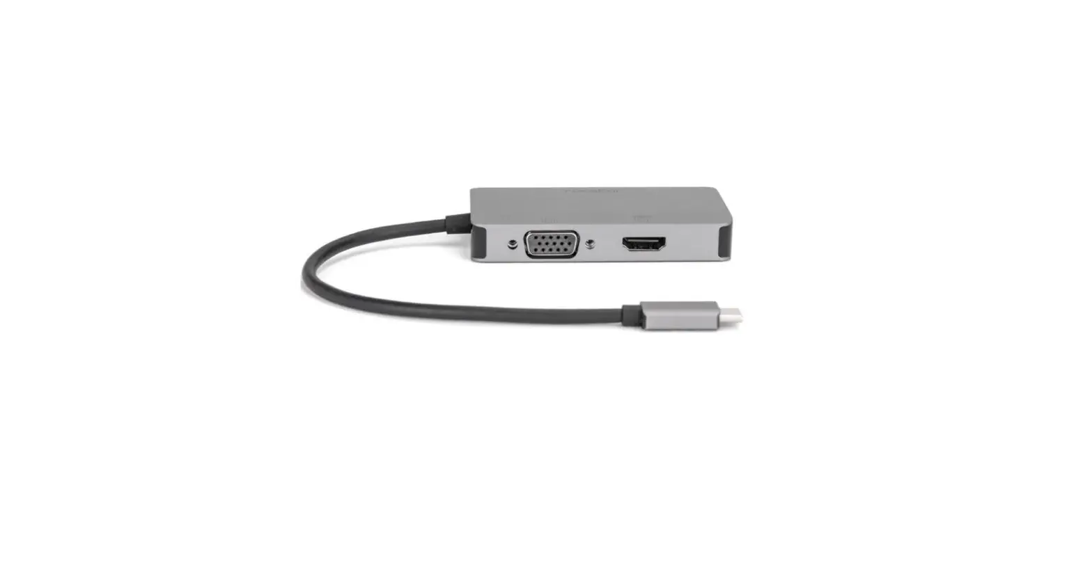 Rocstor Y10a266-a1 Usb-c Multiport Video Adapter 3-in-1, Hdmi, Vga Or Dvi User Manual
