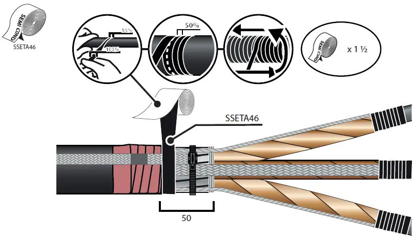 ENSTO-HOT3.1214R-Heat-Shrink-Outdoor-Termination-Instruction-fig-12