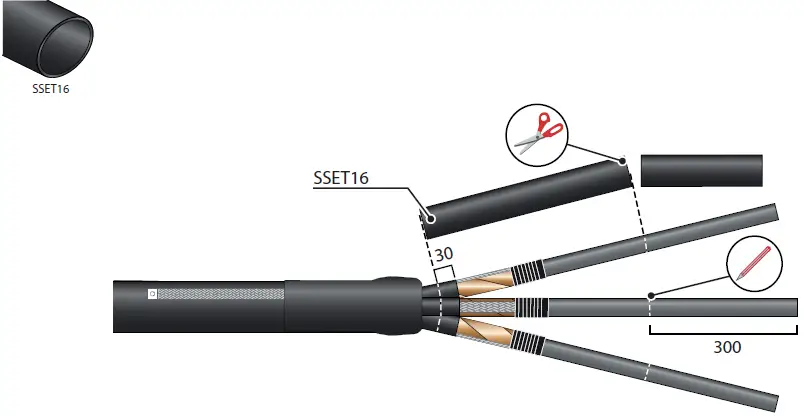 ENSTO-HOT3.1214R-Heat-Shrink-Outdoor-Termination-Instruction-fig-16