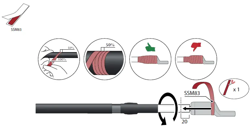 ENSTO-HOT3.1214R-Heat-Shrink-Outdoor-Termination-Instruction-fig-28