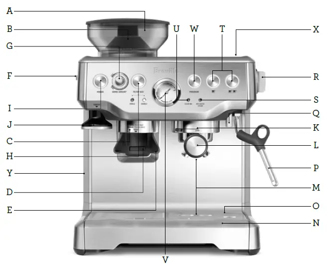 Breville BES870 Espresso Coffee Maker-1