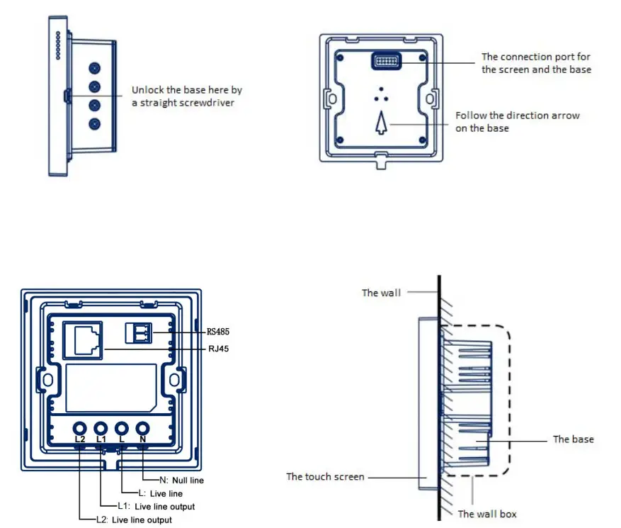 SEEWiS RS485 4 Inch Smart Switch Pro - fig