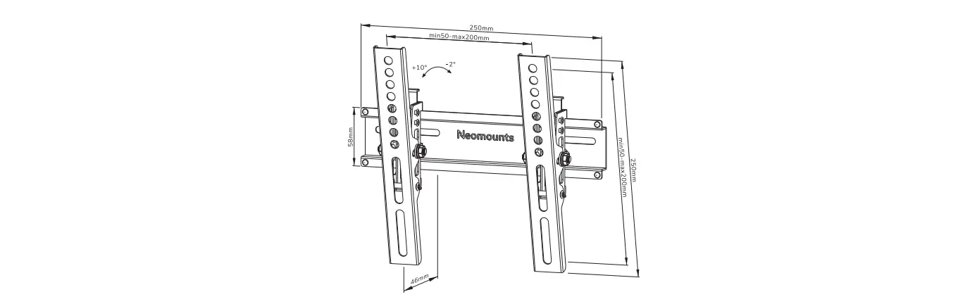 Neomounts Wl35-350bl12 Tv Wall Mount Instruction Manual