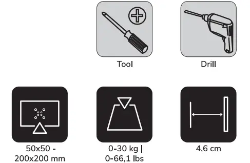Neomounts-WL35-350BL12-TV-Wall-Mount-Instruction-fig-1