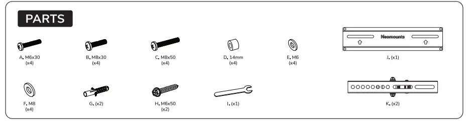 Neomounts-WL35-350BL12-TV-Wall-Mount-Instruction-fig-2