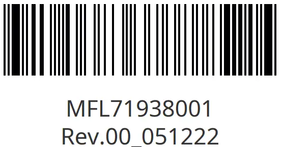 LG LSCG307ST Gas Cooktop bar code