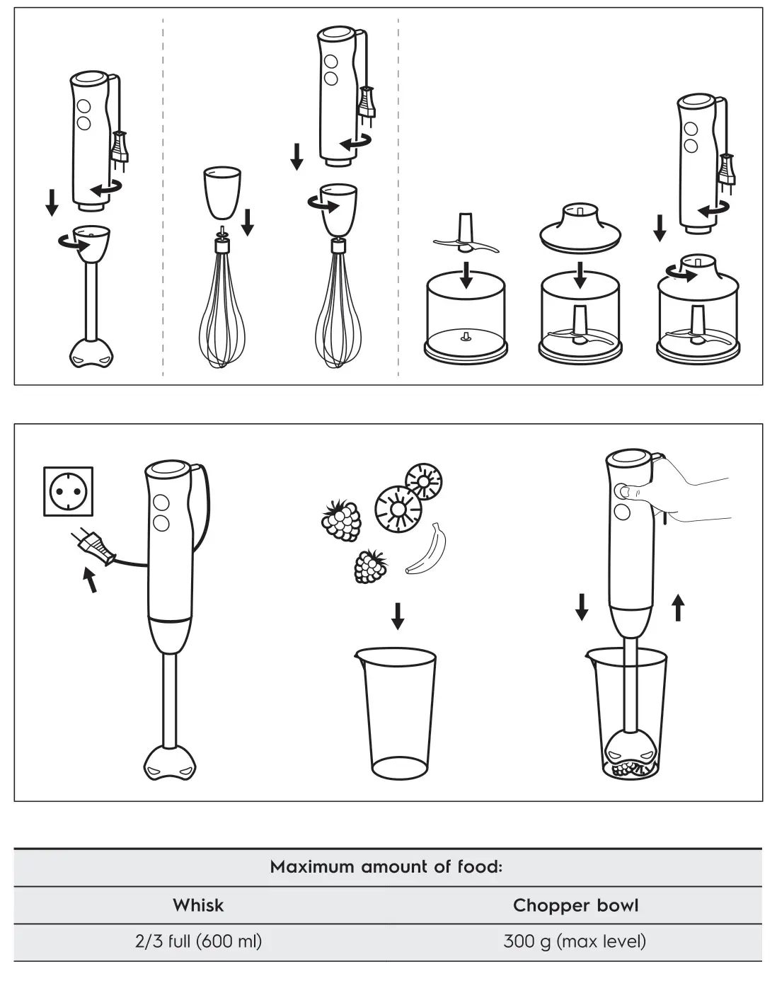 Electrolux E3HB1-880 UltimateTaste 300 Hand Blender - How to use blender