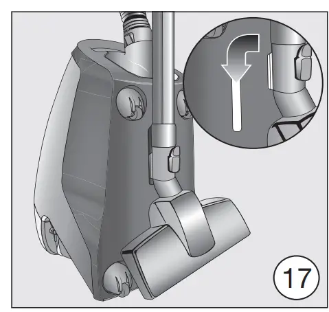 Miele HS16 Canister Vacuum Cleaner Parking, transport and storage